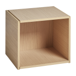 Cube de rangement ouvert en ch�ne naturel 42x36cm brique - woud