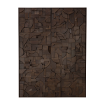 D�coration murale en acajou 120x90cm bricks - ethnicraft accessories