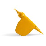 D�coration oiseau minimaliste en ch�ne laqu� jaune tica - gazzda