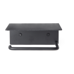 D�rouleur de papier toilette en acier inoxydable noir 14x10, 5cm dora - ferm living