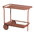 Desserte en aluminium terracotta week - end - petite friture