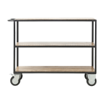 Desserte en bois de manguier deux �tages wheels - house doctor