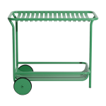 Desserte � roulettes en aluminium vert menthe week end - petite friture
