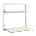 Double secr�taire mural blanc 80 x 80 cm fl�pps - ambivalenz