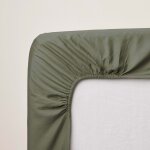 Drap housse anouk kaki gris� - madura