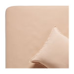 Drap housse rose p�che 160 x 200 cm lou - madura