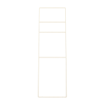 Echelle � serviettes en acier beige cashew 180x55cm estina - metallbude