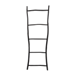 Echelle en teck 165 cm noir tulum - bazar bizar