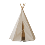 Ensemble de tipi et tapis en coton beige et gris - moi mili