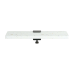 �tag�re blanche en plastique recycl� 45 cm et 1 accroche noir graphite - tiptoe