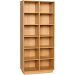 �tag�re en bois de ch�ne 80x30x180cm disco - h�bsch