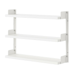 �tag�re en bois mdf laqu� blanc 60 cm tea - new works