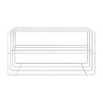 Etag�re � chaussures en acier blanc 80x30x41cm neva - metallbude