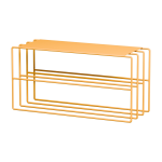 Etag�re � chaussures en acier jaune 80x30x41cm neva - metallbude