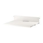 �tag�re m�dia en mdf laqu� blanc 58x47�cm - string furniture