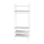 Etag�re modulable en acier blanc 80 x 200 x 30 cm combinaison d - string furniture