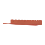 �tag�re murale en acier laqu� burnt rouge 50x16x16cm vibes - nobodinoz