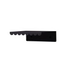 Etag�re murale en acier laqu� noir mat 20x16x6cm - nobodinoz