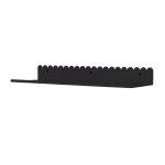 Etag�re murale en acier laqu� noir mat 50x16x6cm - nobodinoz