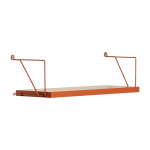 Etag�re murale en acier laqu� orange tria - mobles 114