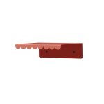 Etag�re murale en acier laqu� rouge mat 20x16x6cm - nobodinoz