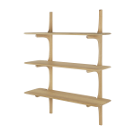 Etag�re murale en ch�ne massif avec finition huil�e 100x35x126cm pi - ethnicraft accessories
