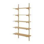 Etag�re murale en ch�ne massif finition huil�e 100x35x196cm pi - ethnicraft accessories
