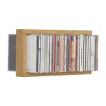 Etag�re murale range cd en bois de ch�ne naturel b - cd 1 - das kleine b