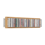 Etag�re murale range cd en bois de ch�ne naturel b - cd 3 - das kleine b
