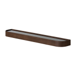 Etag�re avec supports en ch�ne teint� fonc� 118cm epoch - audo
