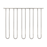 Etag�re pour verre � vin en inox 40x30x2cm - house doctor