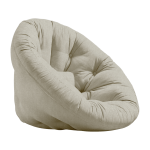 Fauteuil beige nido - karup design