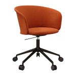 Fauteuil canyon et pi�tement noir � roulettes kendo - hem