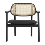 Fauteuil en ch�ne noir et cannage titus - vincent sheppard