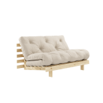 Fauteuil convertible beige clair 140 roots - karup design
