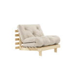 Fauteuil convertible beige clair 90 roots - karup design