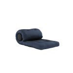 Fauteuil convertible bleu marine avec coussin gris fonc� 70x120x40cm wrap - karup design