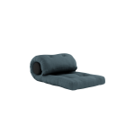 Fauteuil convertible bleu p�trole avec coussin gris fonc� 70x120x40cm wrap - karup design