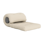 Fauteuil convertible d'ext�rieur en acrylique dralon beige 70x40cm wrap out - karup design