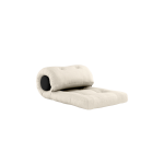 Fauteuil convertible en lin avec coussin gris fonc� 70x120x40cm wrap - karup design