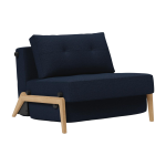 Fauteuil convertible pied en ch�ne et tissu mixed dance blue 90 - 200cm cubed 02 - innovation living