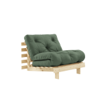 Fauteuil convertible vert olive 90 roots - karup design