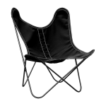 Fauteuil pour enfant en tissu noir sunbrella bb - airborne