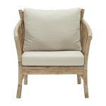 Fauteuil d ext�rieur en bambou avec coussins sedeo - house doctor