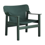 Fauteuil en h�tre avec housse en toile verte bernard - hay