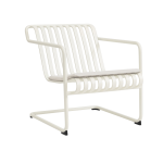 Fauteuil de jardin avec accoudoirs en acier blanc cr�me palissade - hay