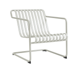 Fauteuil de jardin avec accoudoirs en acier gris palissade - hay