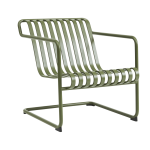 Fauteuil de jardin avec accoudoirs en acier vert olive palissade - hay