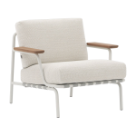 Fauteuil de jardin en acier et tissu gris 73x86, 5cm - muuto