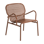 Fauteuil de jardin en aluminium terracotta week - end - petite friture